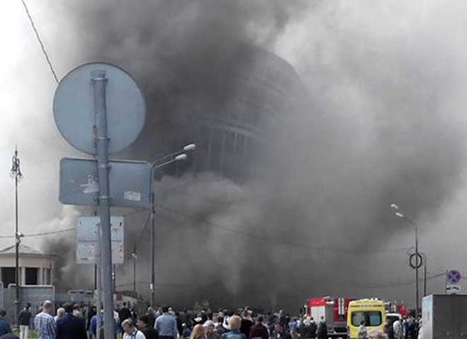 При пожаре у Киевского вокзала погибли два человека