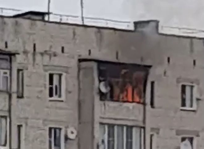 В Касимове загорелась пятиэтажка