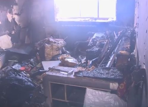 При пожаре в рязанском общежитии 36-летний мужчина сгорел заживо