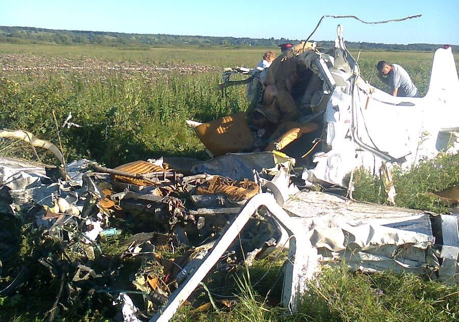 В Спасском районе разбился самолет, 4 человека погибли