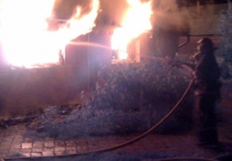 Пожар в Спасском районе ликвидировали пять расчетов