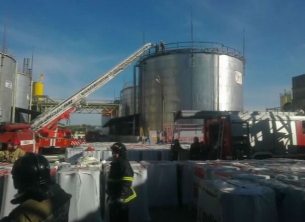Крупный пожар на заводе «Технофлекс» потушен