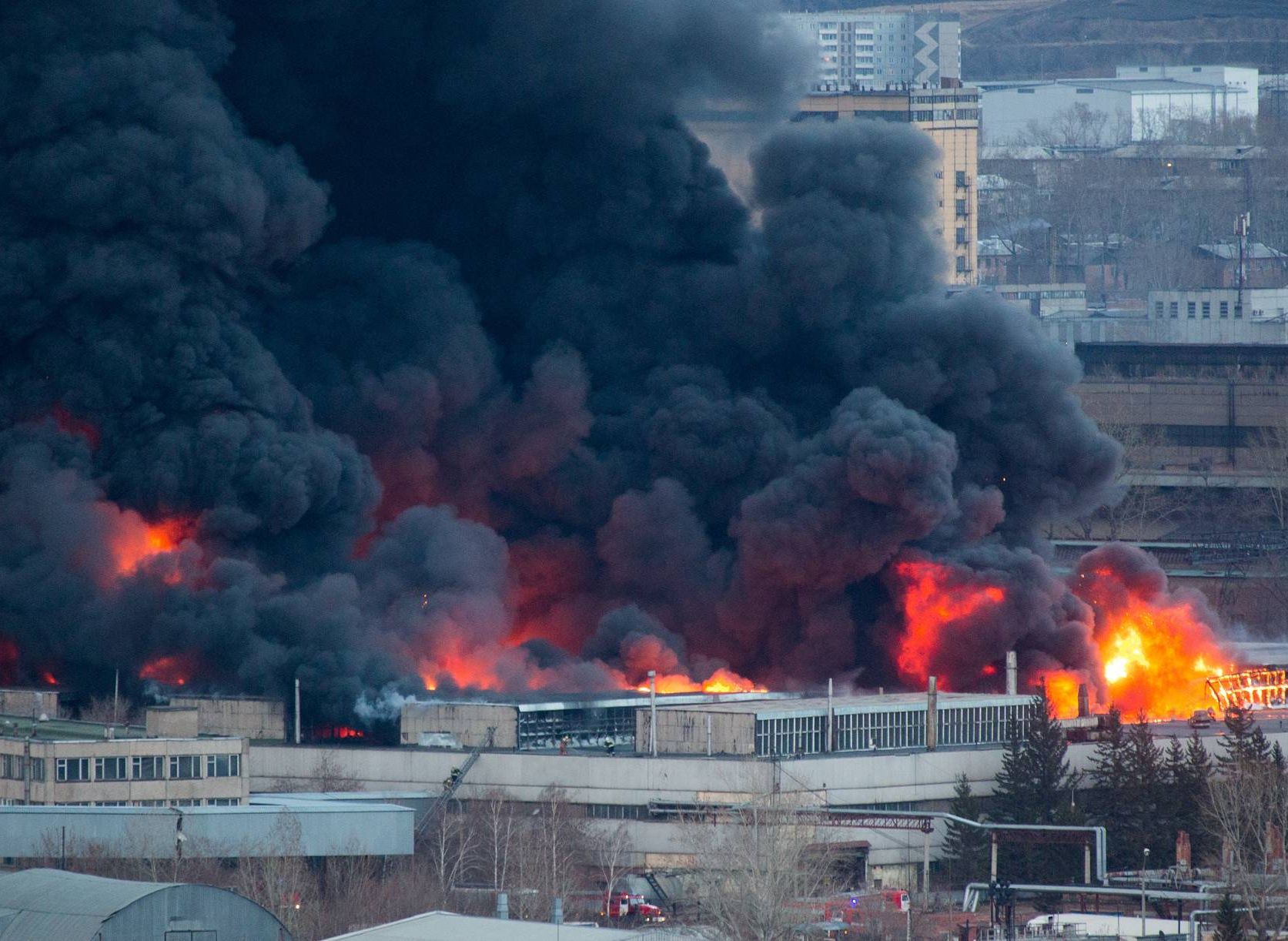 Названа причина пожара на заводе «Красмаш»