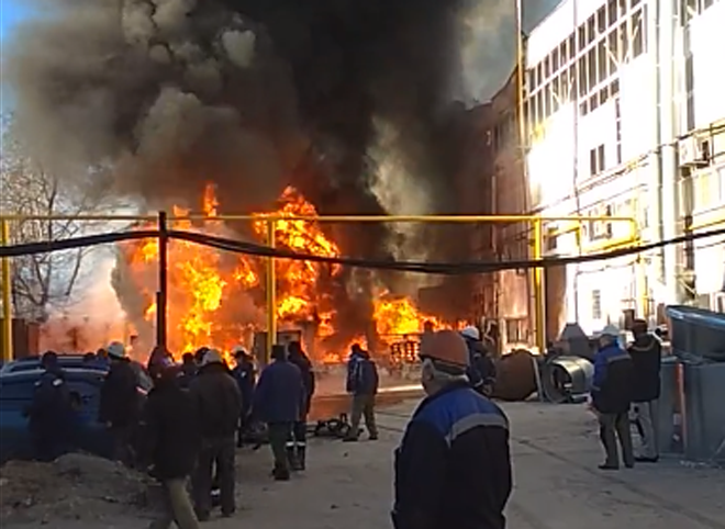 Пожарные ликвидировали открытое горение на «Центролите»