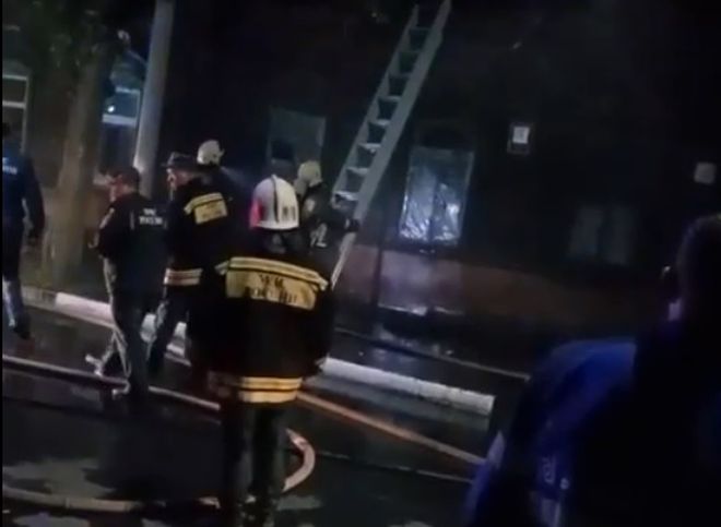 На пожаре на улице Кудрявцева пострадал мужчина