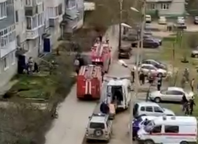 На пожаре в Касимове пострадали двое мужчин