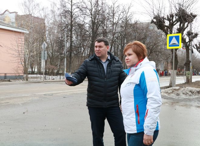 Елена Сорокина проконтролировала, как ведется ремонт рязанских дорог
