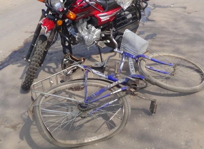 В Рязани пьяный мотоциклист сбил велосипедиста