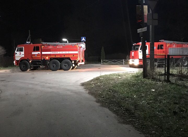 На пожаре в Дашково-Песочне погиб мужчина