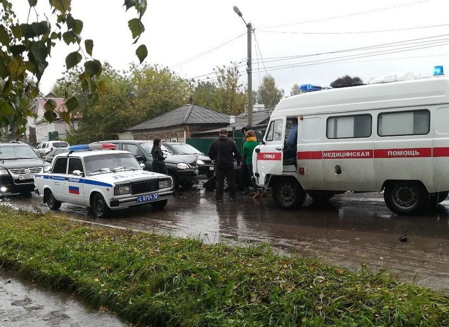 В центре Скопина произошло ДТП с пострадавшими