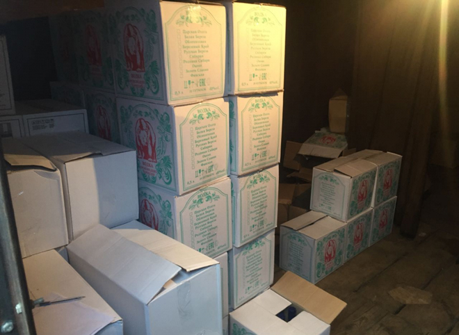 Рязанские полицейские изъяли 4,5 тонны поддельного алкоголя