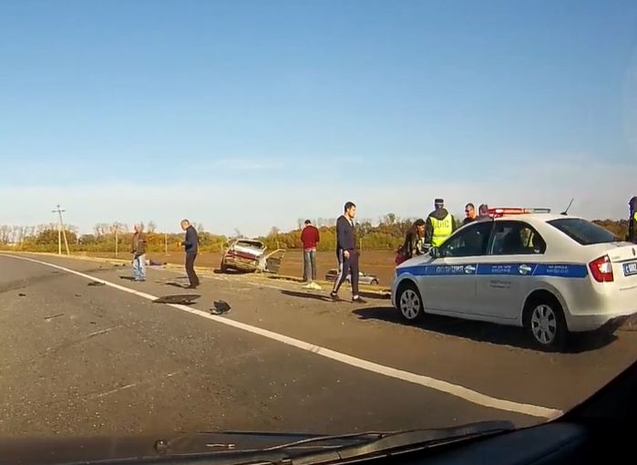 Появилось видео с места смертельного ДТП на трассе М5 у Листвянки