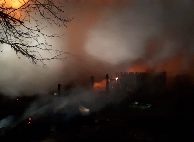 На пожаре в Шацком районе погибли мужчина и женщина