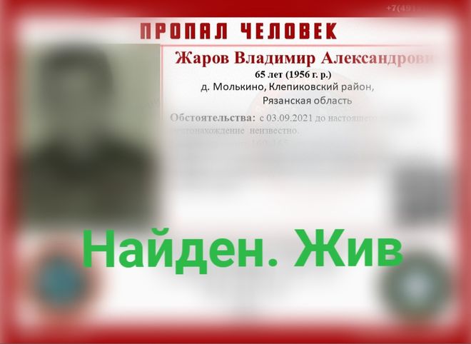 Пропавший в Клепиковском районе пенсионер найден живым