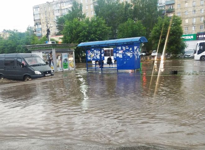Стало известно, какие улицы в Рязани во время ливня затопило больше всего