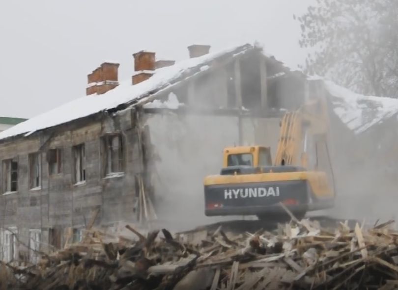Видео: в Рязани сносят бараки на Новослободской