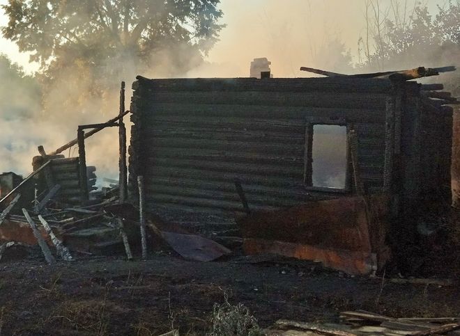 В Сасовском районе по вине четырехлетнего ребенка сгорел дом