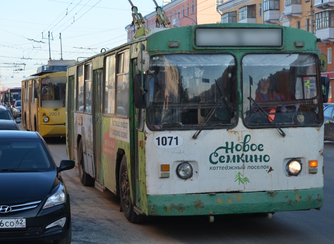 В Рязани изменилась схема движения двух троллейбусов