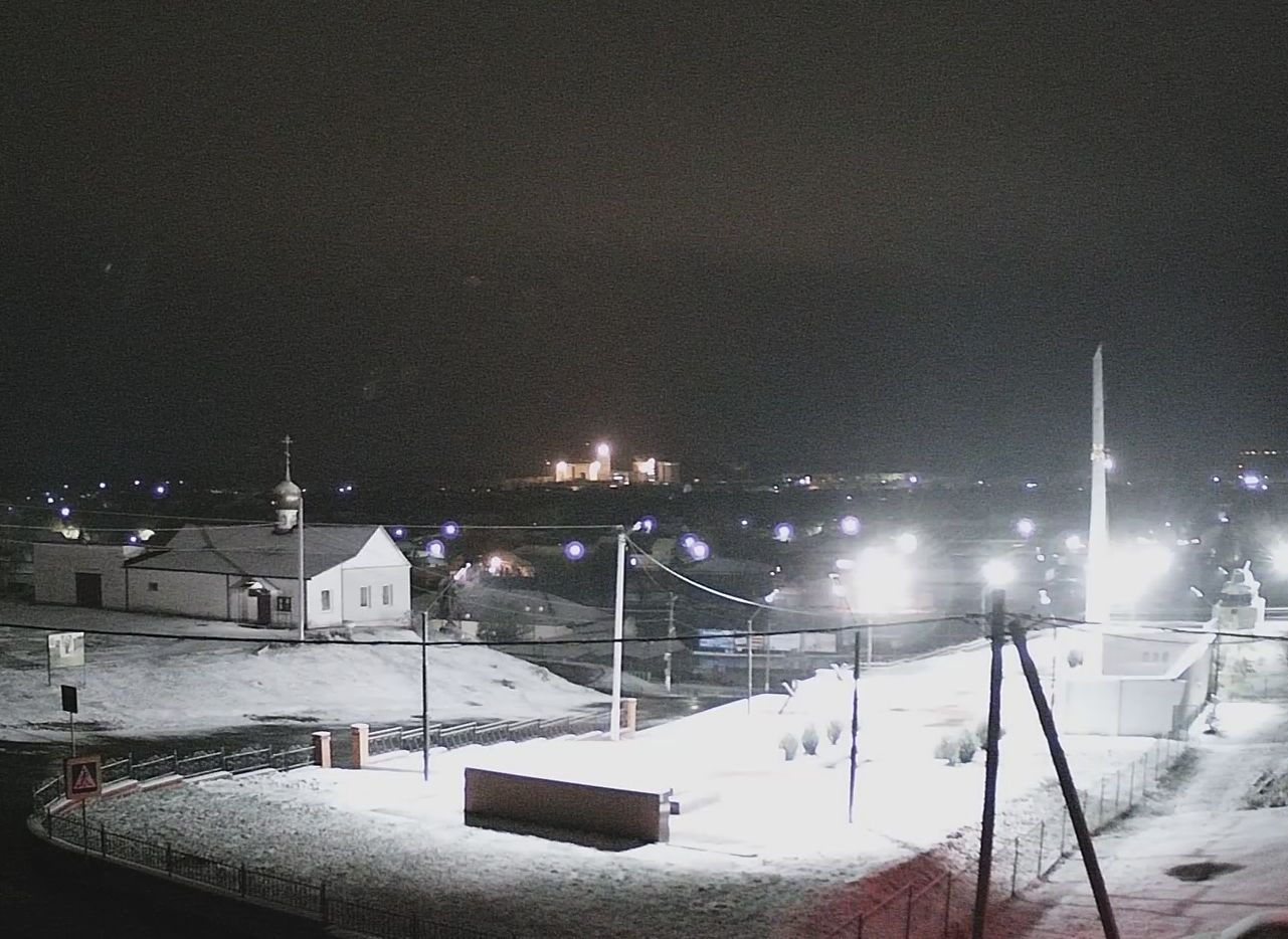 В Рязанской области выпал первый снег (видео)