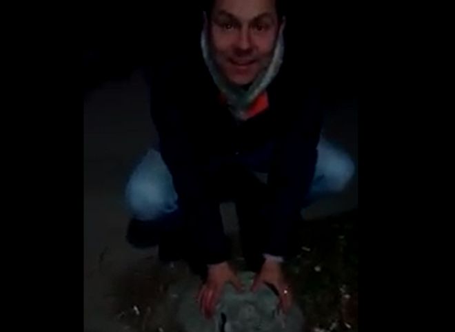 Рязанцы обнаружили в Приокском магический камень (видео)