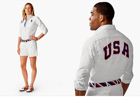 Форма олимпийцев США выполнена в цветах флага РФ