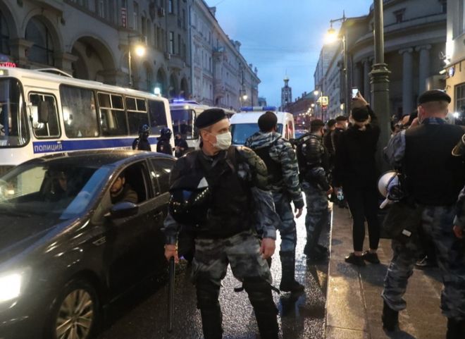 На акции в Москве задержаны 132 человека