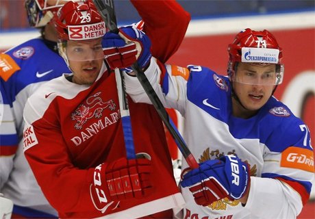 Российские хоккеисты разгромили Данию на ЧМ-2015