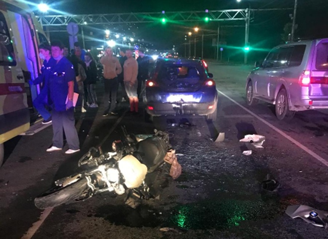 Попавший в ДТП на Московском шоссе мотоциклист был пьян