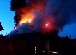 При пожаре в Клепиковском районе пострадал 44-летний мужчина