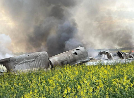 Минобороны: самолет Ту-22М3 упал на Ставрополье после выполнения боевой задачи