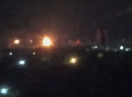 Пожар на Рязанском нефтезаводе после атаки БПЛА попал на видео