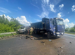 При столкновении грузовика и «Газели» под Рязанью пострадали три человека