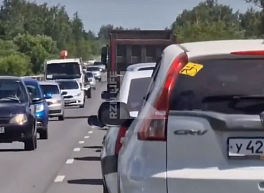 Рязанские водители сообщили о пробке в направлении Дубровичей