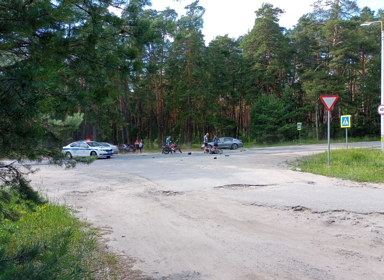 В Солотче произошло ДТП с участием двух мотоциклов
