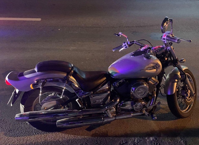 На Московском шоссе опрокинулся мотоциклист без прав