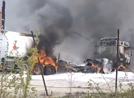 Опубликовано видео пожара на нефтебазе в Рязани
