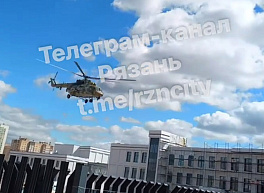 В Дашково-Песочне заметили военный вертолет